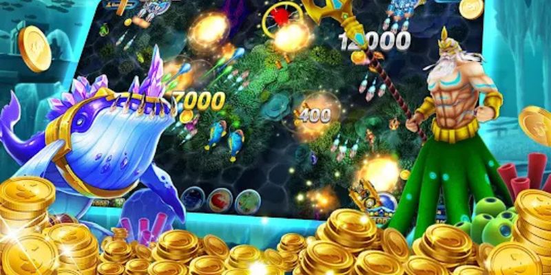 Game săn cá được thiết kế với màu sắc tươi mới